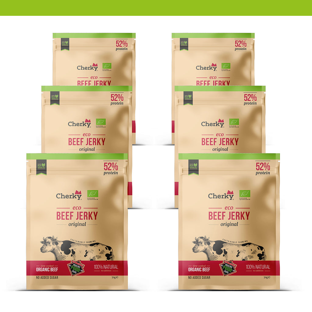 PACK 6 · ECO · beef jerky · ORIGINAL · 70g