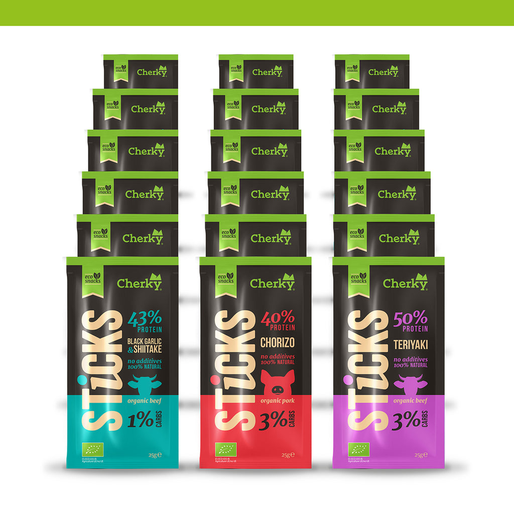 PACK 18 · ECO · sticks · SELECCIÓN (3x6)