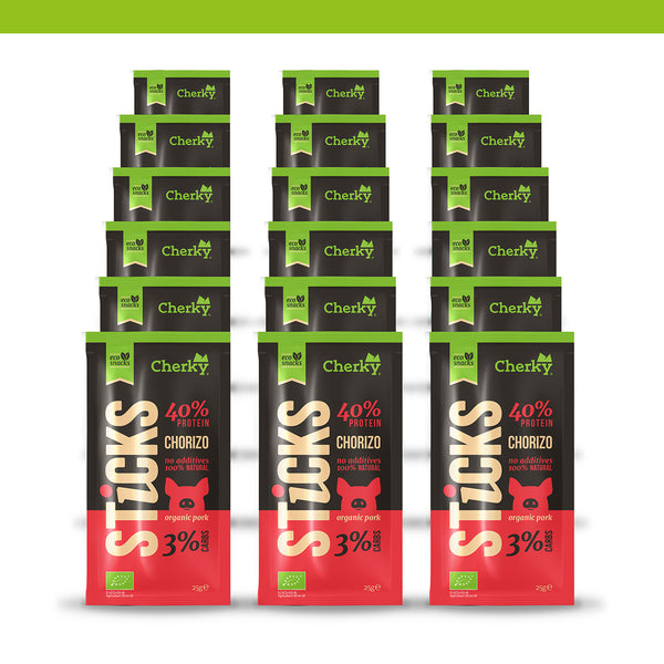PACK 18 · ECO · stick cerdo · CHORIZO