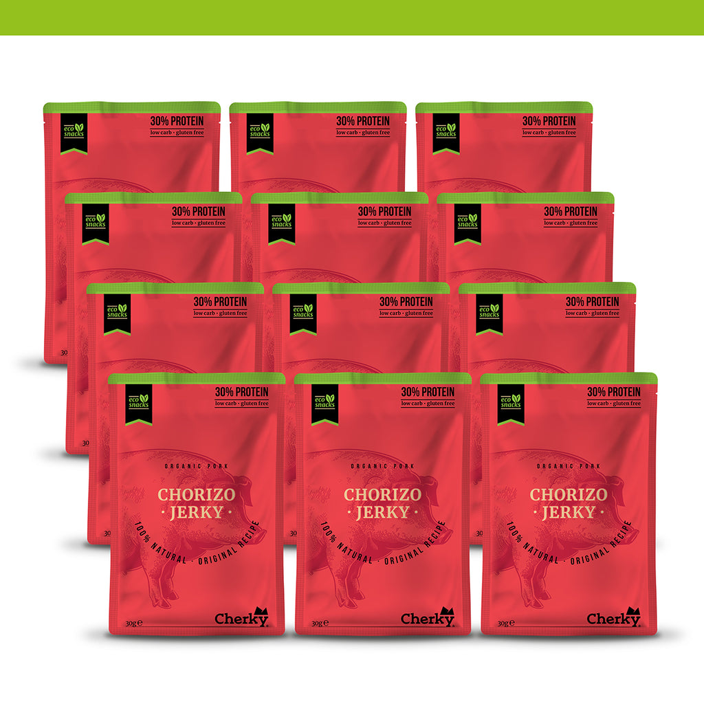 PACK 12 · ECO · pork jerky · CHORIZO